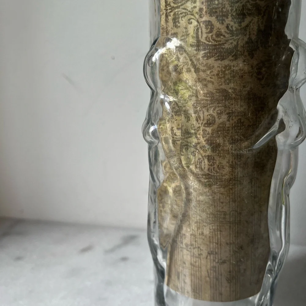 Vtg Libbey Molded Replacement Drinking Glass/Vase 
